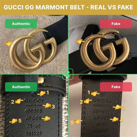 how to tell if gucci belt bag is real|Gucci marmont belt identification.